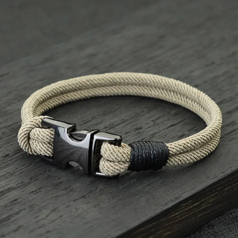 Pulseira Masculina Fashion em Nylon – Estilo Urbano e Atitude