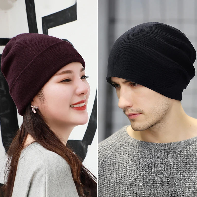 Gorro Beanie Unissex Liso – Tricô Quente, Confortável e Elástico
