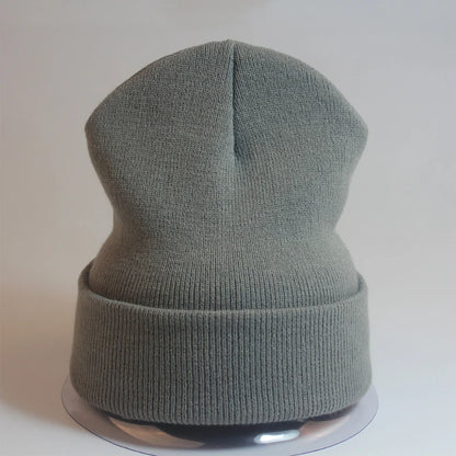 Gorro Beanie Unissex Liso – Tricô Quente, Confortável e Elástico
