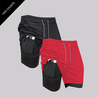 Short Masculino Fitness 2 em 1 – Performance, Conforto e Secagem Rápida