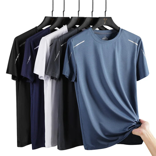Camiseta Esportiva Masculina CHRLCK – Secagem Rápida, Respirável e Confortável.