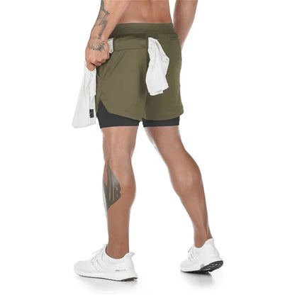 Short Masculino Fitness 2 em 1 – Performance, Conforto e Secagem Rápida