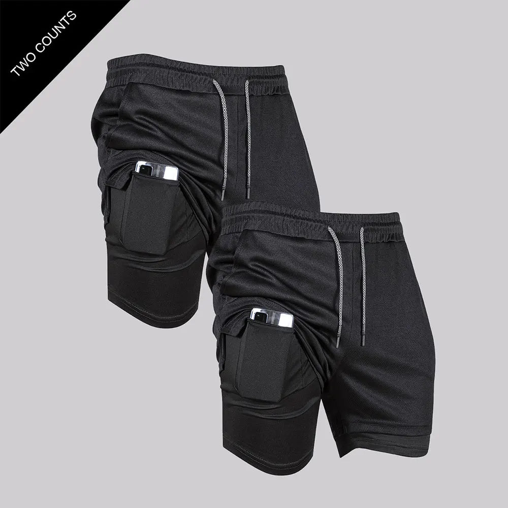 Short Masculino Fitness 2 em 1 – Performance, Conforto e Secagem Rápida