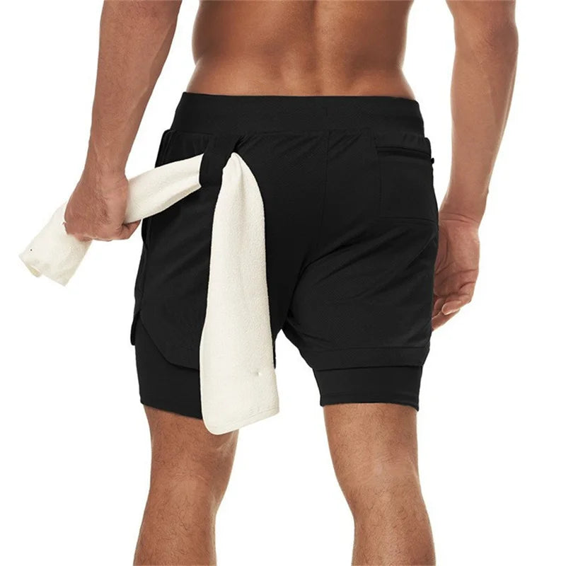 Short Masculino Fitness 2 em 1 – Performance, Conforto e Secagem Rápida