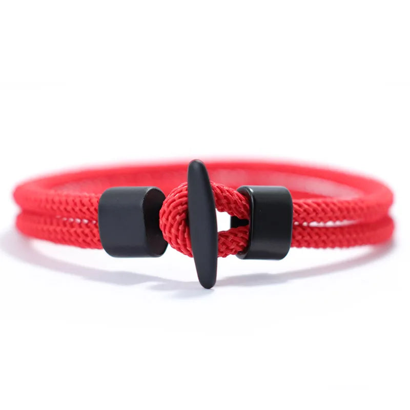 Pulseira Masculina em Corda – Estilo Hip Hop, Aventura e Atitude Viking