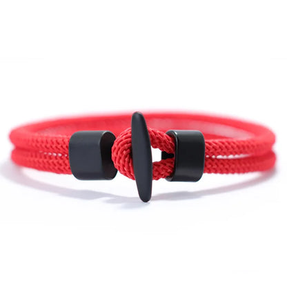 Pulseira Masculina em Corda – Estilo Hip Hop, Aventura e Atitude Viking