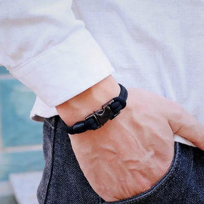 Pulseira Masculina Fashion em Nylon – Estilo Urbano e Atitude