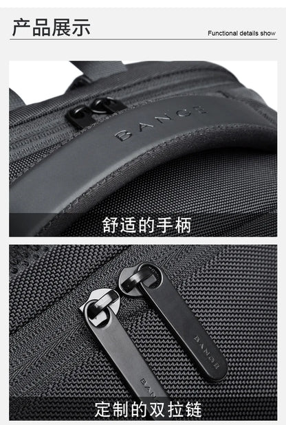 Mochila Masculina BANGE Designer – Para Notebook, Tática e Multifunção