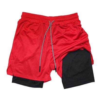 Short Masculino Fitness 2 em 1 – Performance, Conforto e Secagem Rápida