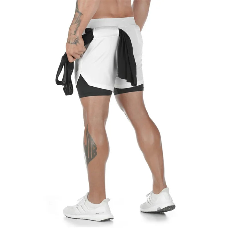 Short Masculino Fitness 2 em 1 – Performance, Conforto e Secagem Rápida