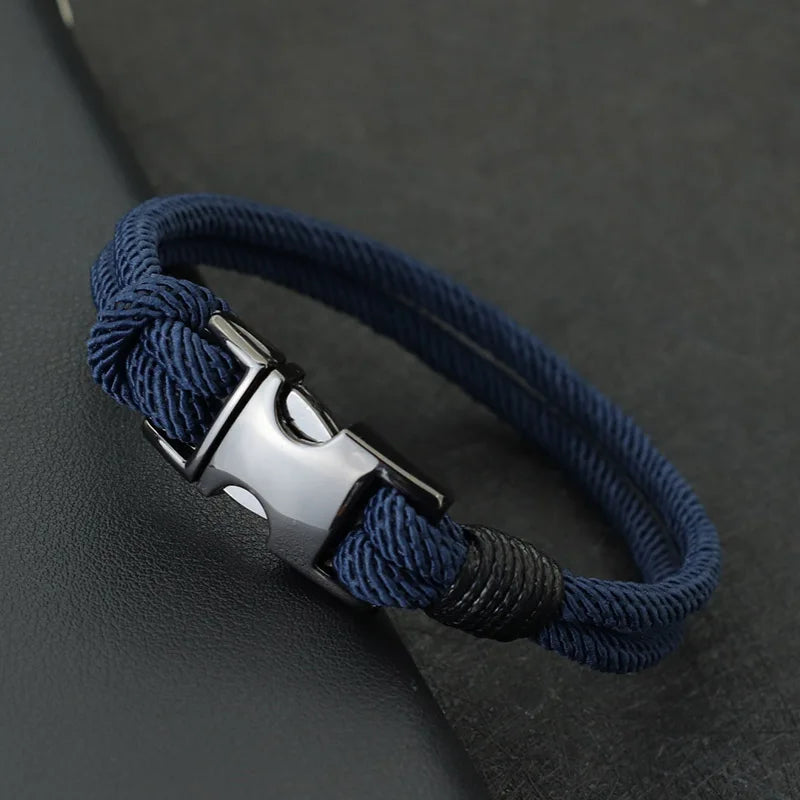 Pulseira Masculina Fashion em Nylon – Estilo Urbano e Atitude