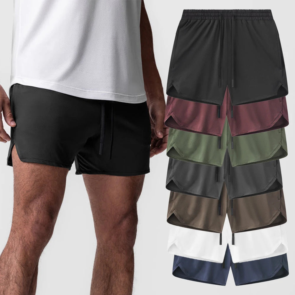 Shorts Esportivo Masculino de Verão – Leve, Respirável e Secagem Rápida para Academia, Corrida, Praia e Basquete