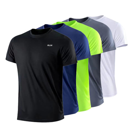 Camiseta Masculina Esportiva de Secagem Rápida – Leve, Respirável e Confortável