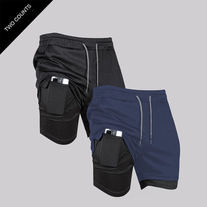 Short Masculino Fitness 2 em 1 – Performance, Conforto e Secagem Rápida
