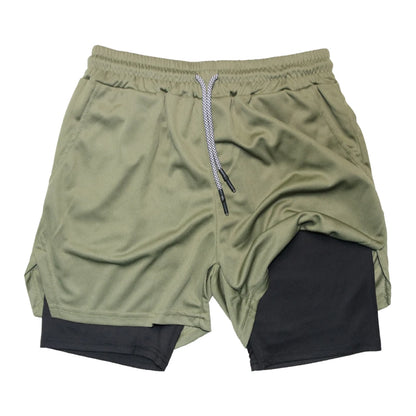 Short Masculino Fitness 2 em 1 – Performance, Conforto e Secagem Rápida