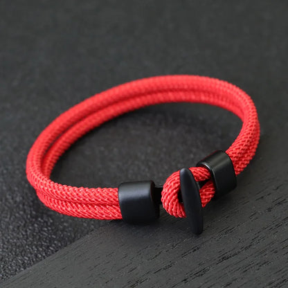 Pulseira Masculina em Corda – Estilo Hip Hop, Aventura e Atitude Viking