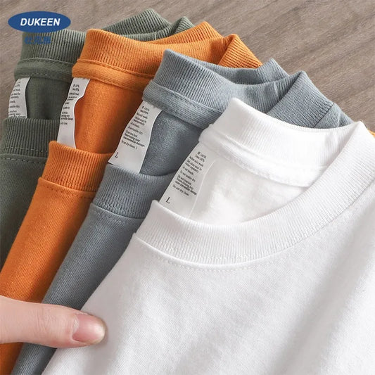 Camiseta Masculina Dukeen Oversized 280g – Algodão Premium | Estilo Casual de Verão