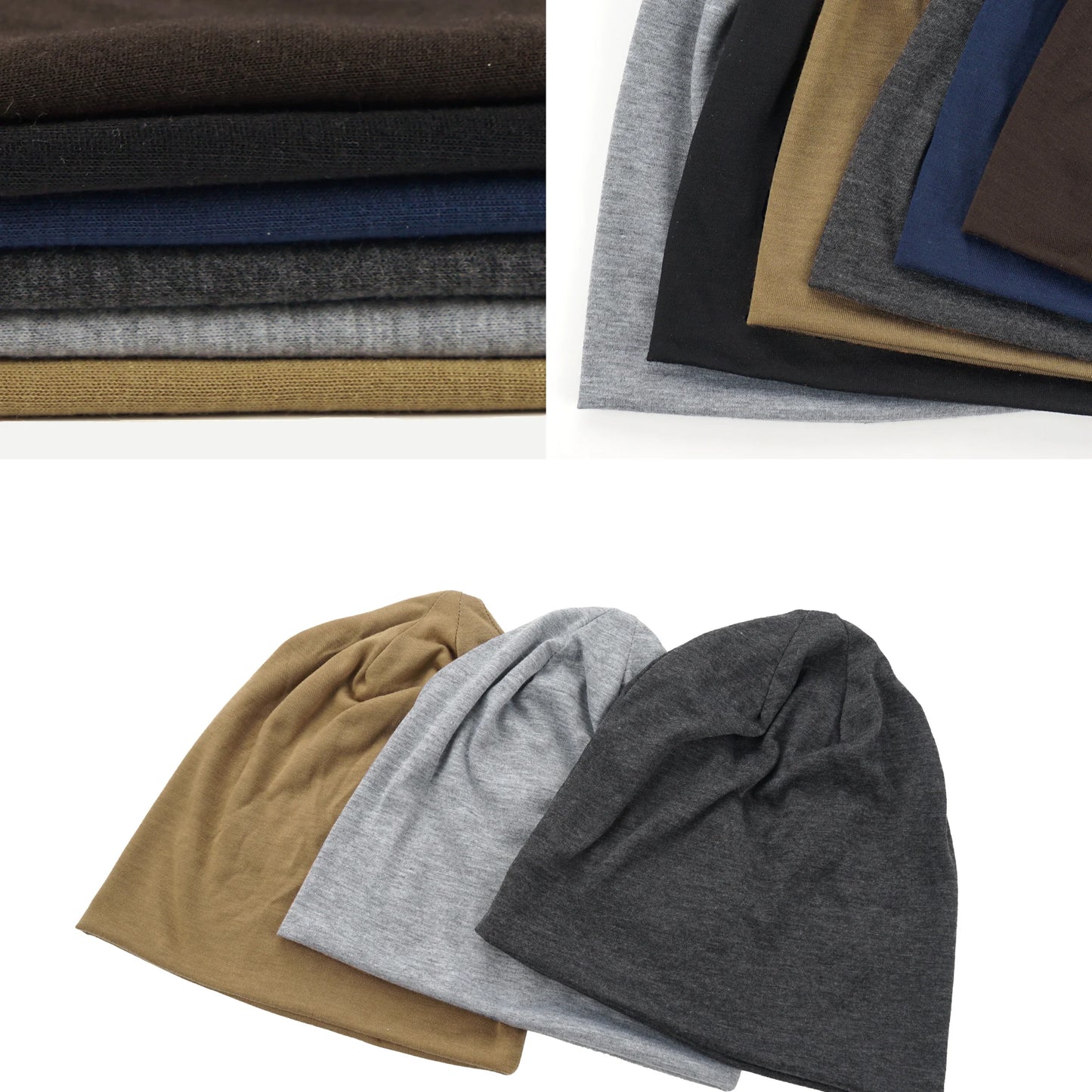 Gorro Beanie Unissex Liso – Estilo Slouchy Hip-Hop, Leve e Confortável