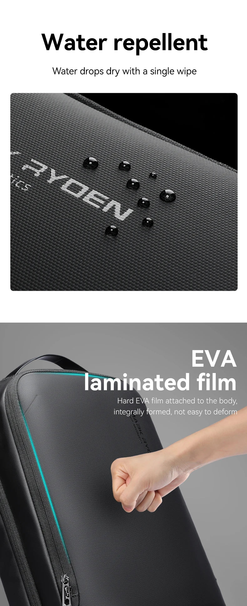 Mochila Slim para Notebook MARK RYDEN – Business Minimalista com Zíper YKK e USB