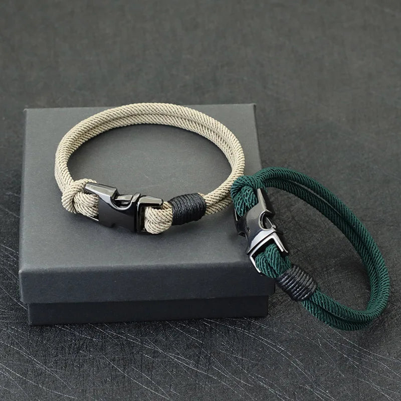 Pulseira Masculina Fashion em Nylon – Estilo Urbano e Atitude