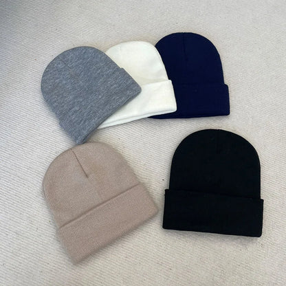 Gorro Beanie Unissex Liso – Tricô Quente, Confortável e Elástico