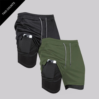 Short Masculino Fitness 2 em 1 – Performance, Conforto e Secagem Rápida