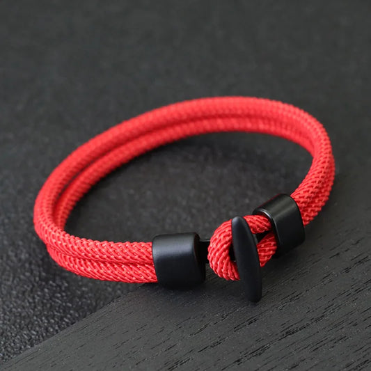 Pulseira Masculina em Corda – Estilo Hip Hop, Aventura e Atitude Viking