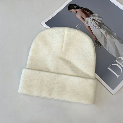 Gorro Beanie Unissex Liso – Tricô Quente, Confortável e Elástico