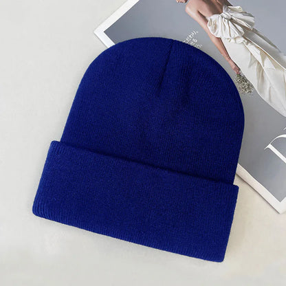 Gorro Beanie Unissex Liso – Tricô Quente, Confortável e Elástico