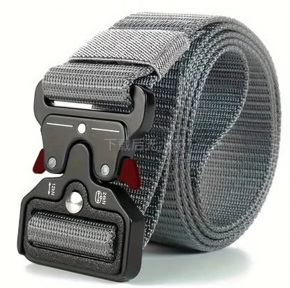 Cinto Tático Masculino Esportivo – Fivela de Liberação Rápida | Estilo Militar 🪖