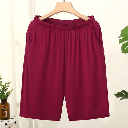 Short Masculino Casual para Jogging – Confortável, Respirável, Ideal para Casa e Praia, Modelo Liso em Algodão, Tamanho até 6XL