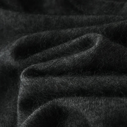 Suéter Masculino 100% Cashmere de Mink com Decote V – Luxo, Conforto e Aquecimento Superior