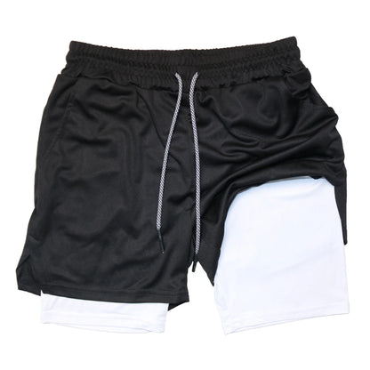Short Masculino Fitness 2 em 1 – Performance, Conforto e Secagem Rápida