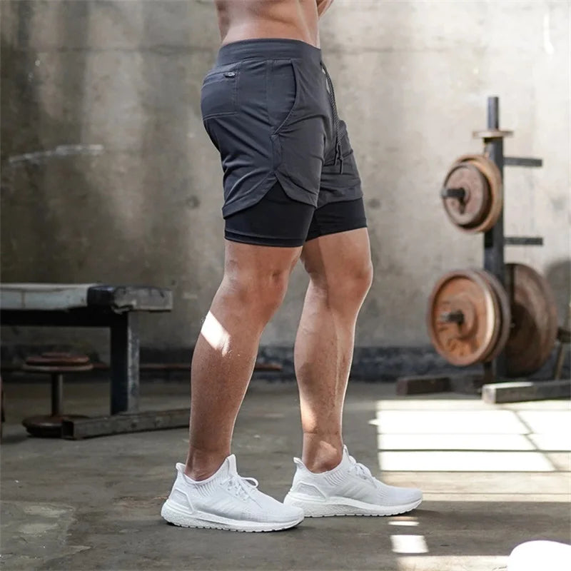 Short Masculino Fitness 2 em 1 – Performance, Conforto e Secagem Rápida