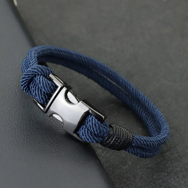 Pulseira Masculina Fashion em Nylon – Estilo Urbano e Atitude