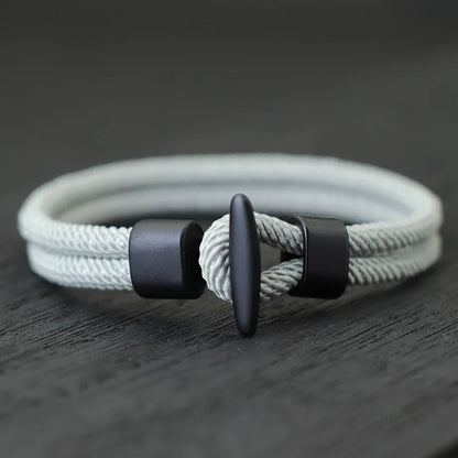 Pulseira Masculina em Corda – Estilo Hip Hop, Aventura e Atitude Viking