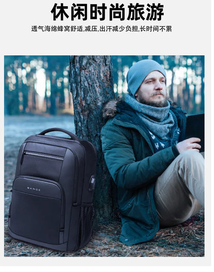 Mochila Masculina BANGE Designer – Para Notebook, Tática e Multifunção