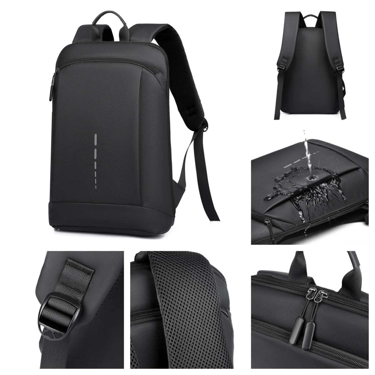 Mochila Masculina Impermeável Ultra Leve – Estilosa e para Notebook 15,6” 🎒💻