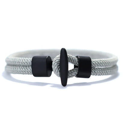 Pulseira Masculina em Corda – Estilo Hip Hop, Aventura e Atitude Viking