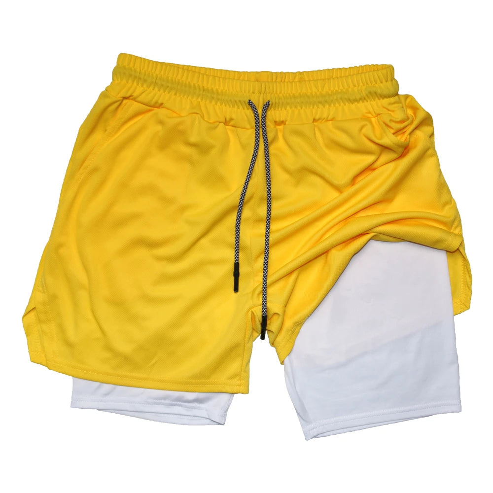 Short Masculino Fitness 2 em 1 – Performance, Conforto e Secagem Rápida